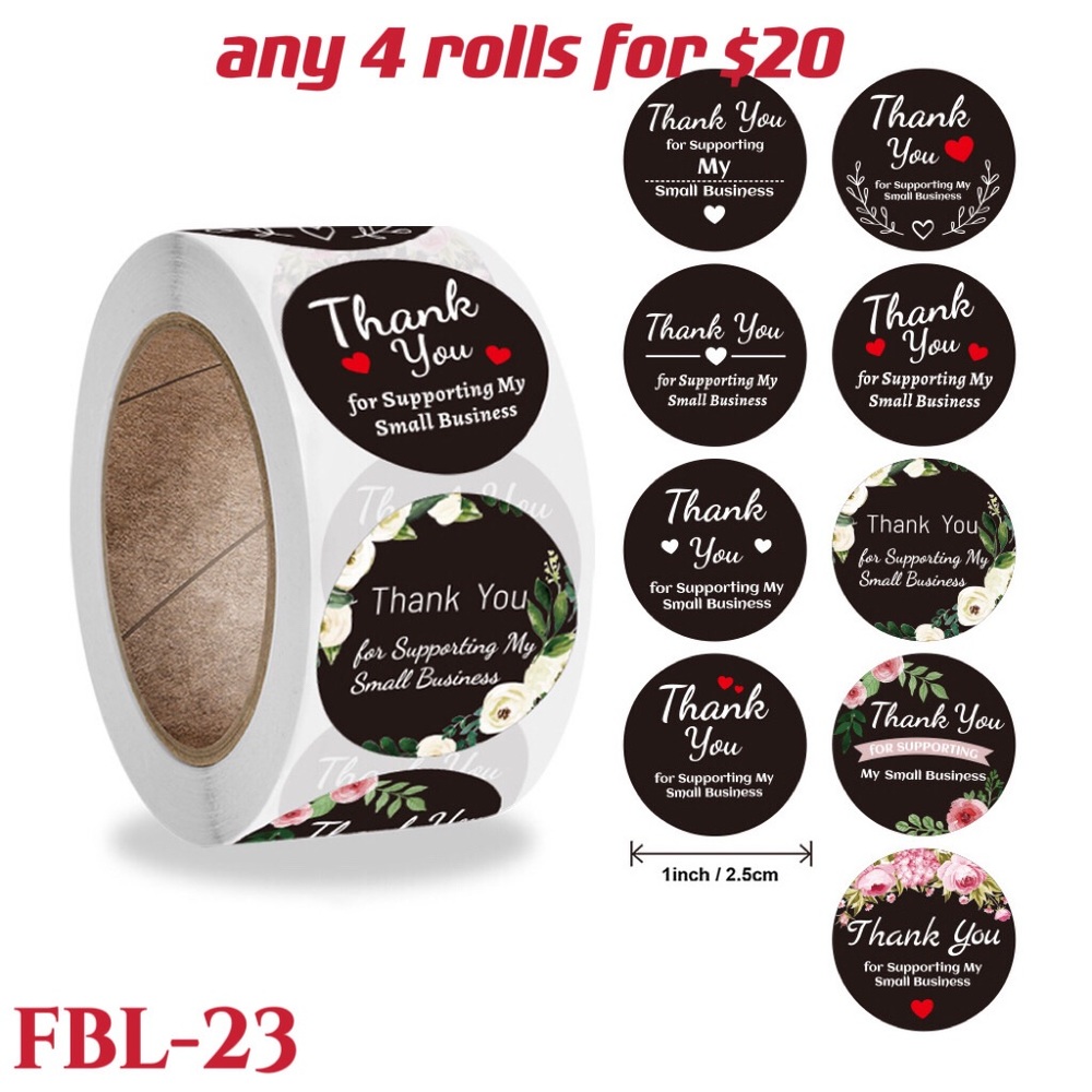 4 rolls of Thank you stickers-#FBL-20 - Picture 15 of 15
